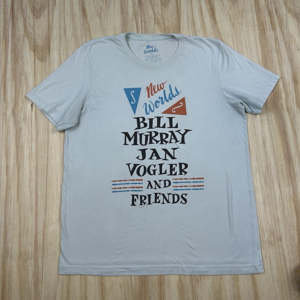 Bill Murray Jan Vogler and Friends Official Comedy T‎ Shirt Blue Size Large